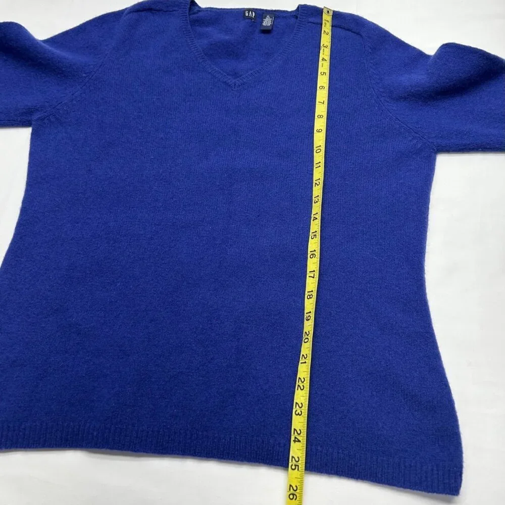 Lambswool Women's Sweater By Gap XL Dark Purple V-Neck